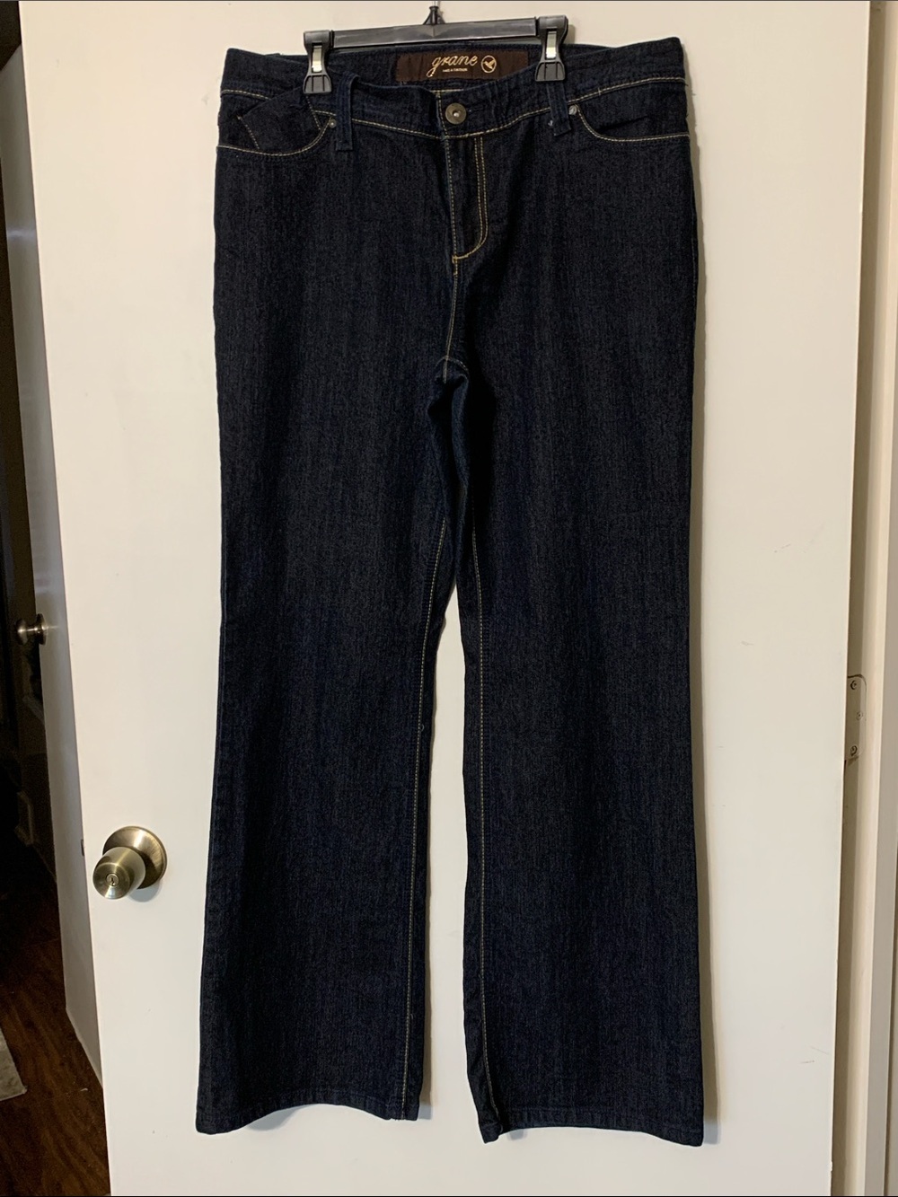 Dark Indigo Wide-Leg Jeans — Women's Flare Fit
